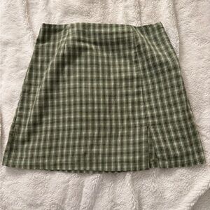 Women’s Princess Polly Checkered Green Mini Skirt